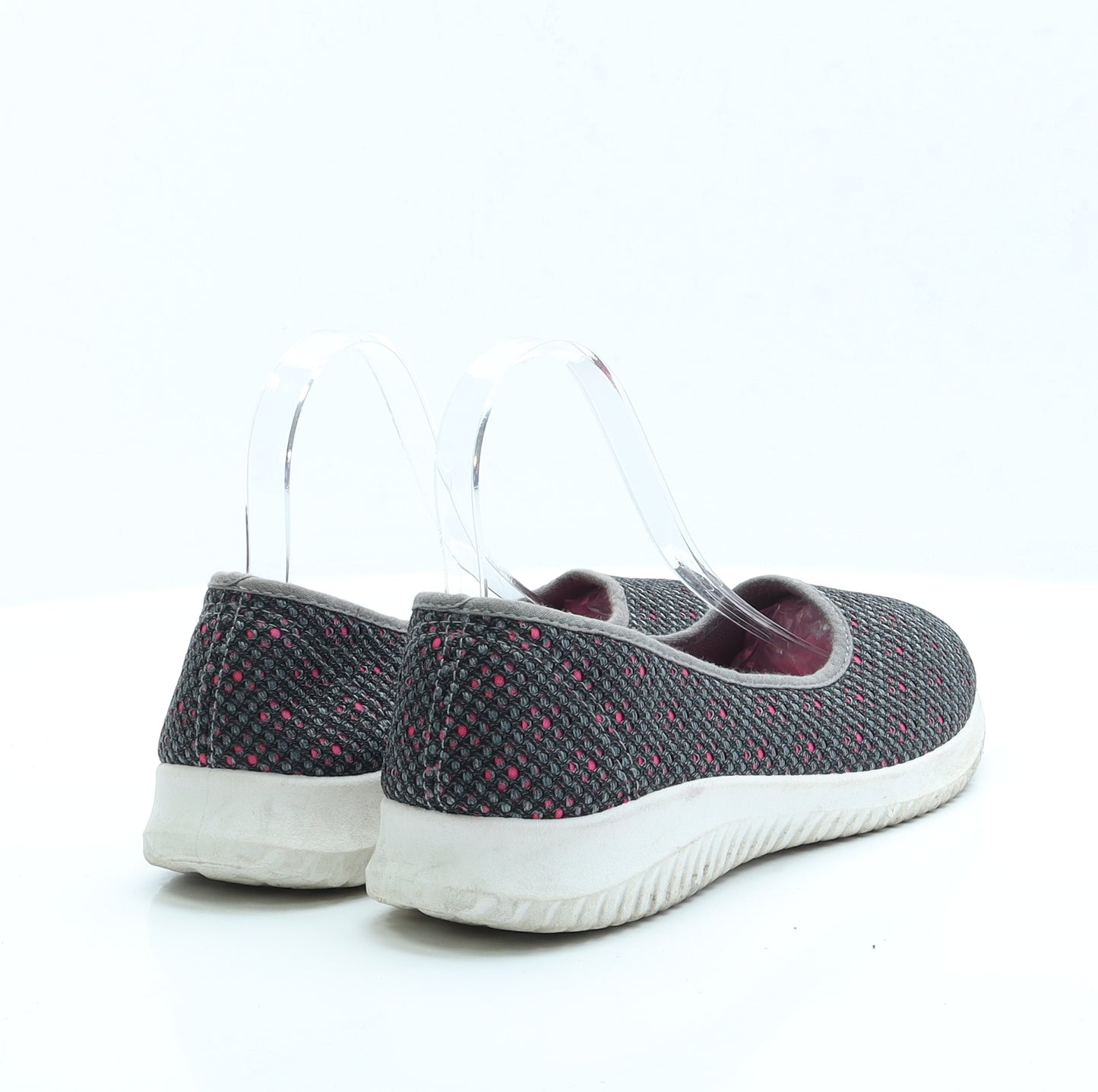 TU Womens Pink Fabric Flat UK 5