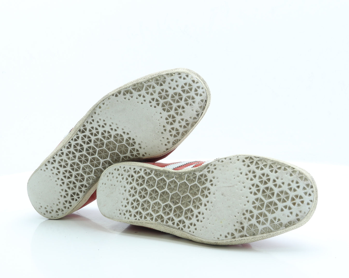 adidas Mens Red Faux Suede Trainer UK 10