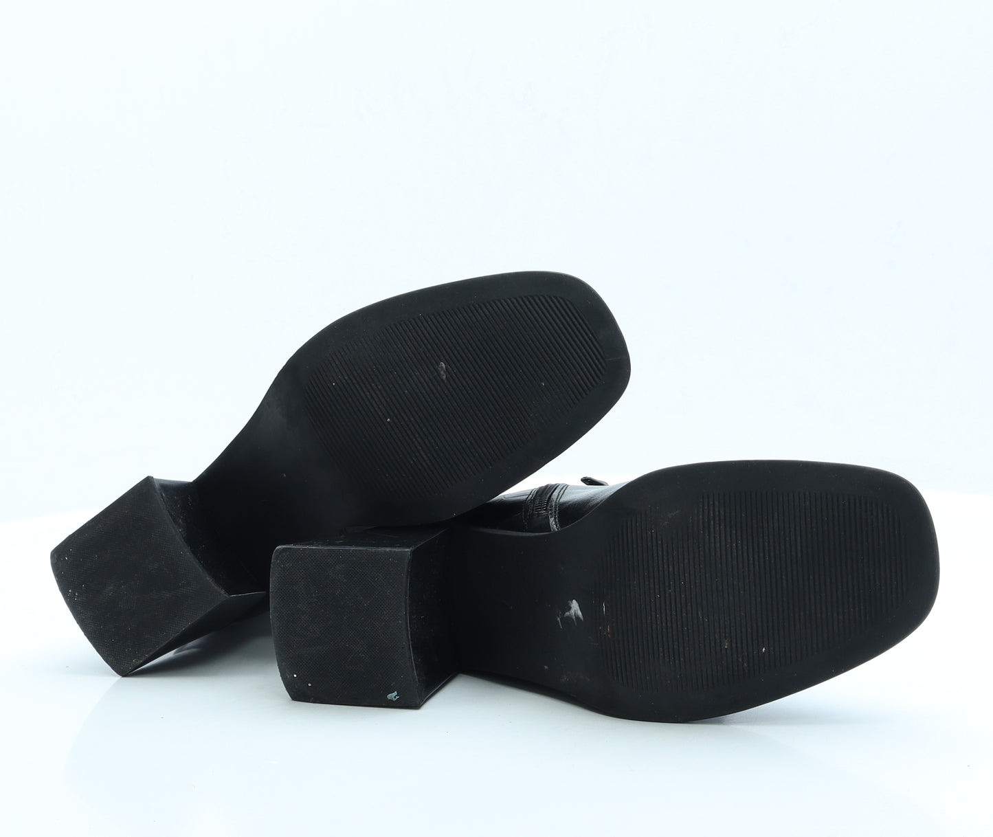 Simply Be Womens Black Faux Leather Bootie Boot UK 7