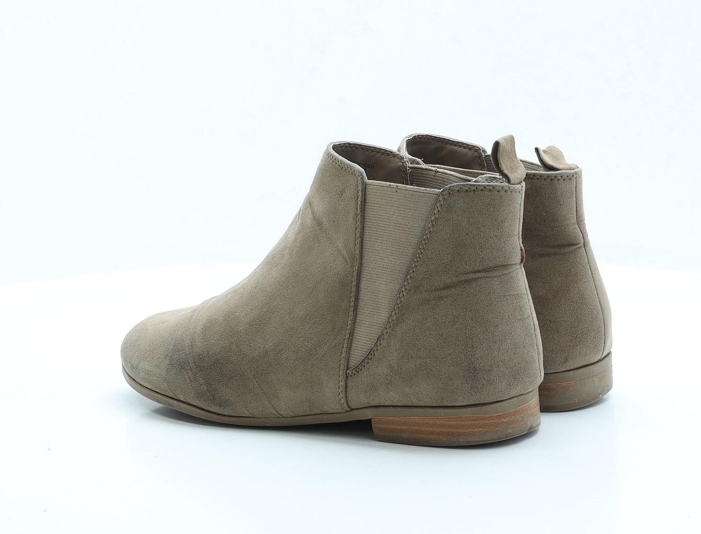 George Womens Brown Faux Fur Chelsea Boot UK 7