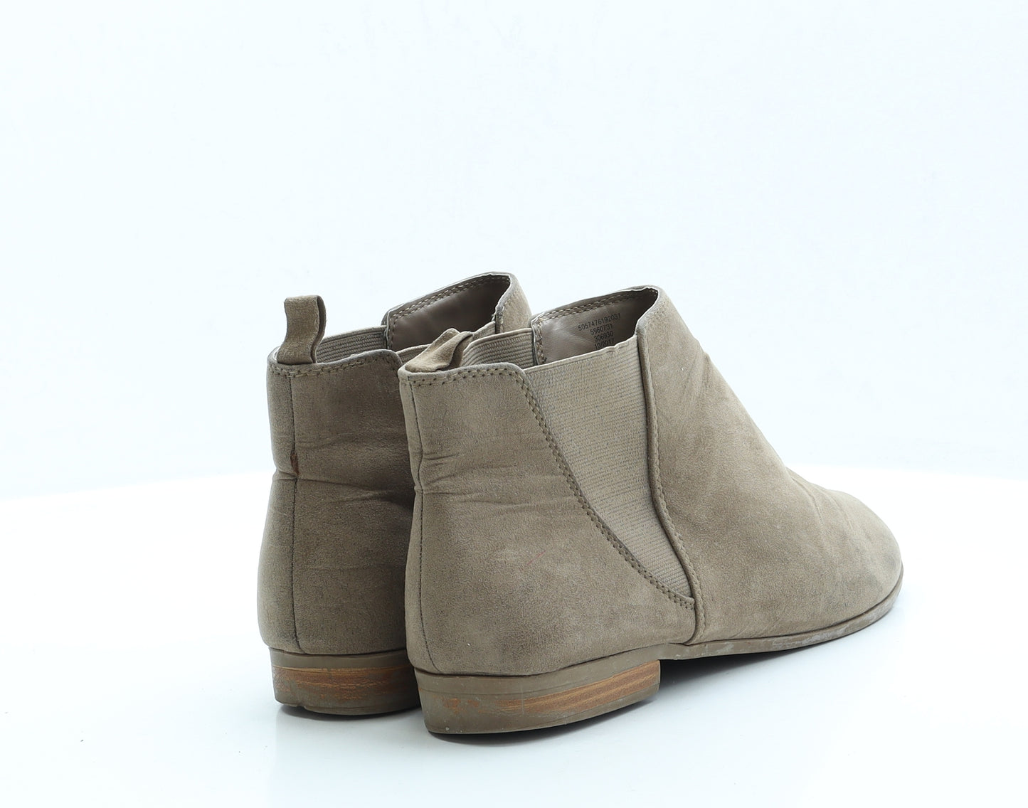 George Womens Brown Faux Fur Chelsea Boot UK 7