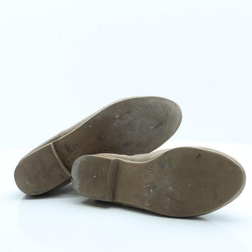 George Womens Brown Faux Fur Chelsea Boot UK 7