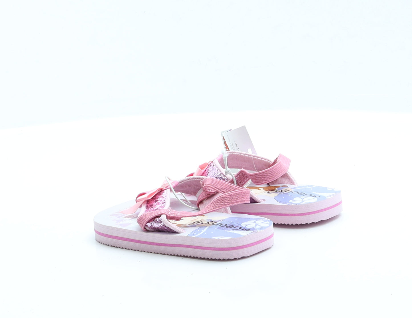 George Girls Pink Rubber Thong Flat UK 5 EUR 22 - Sofia the First