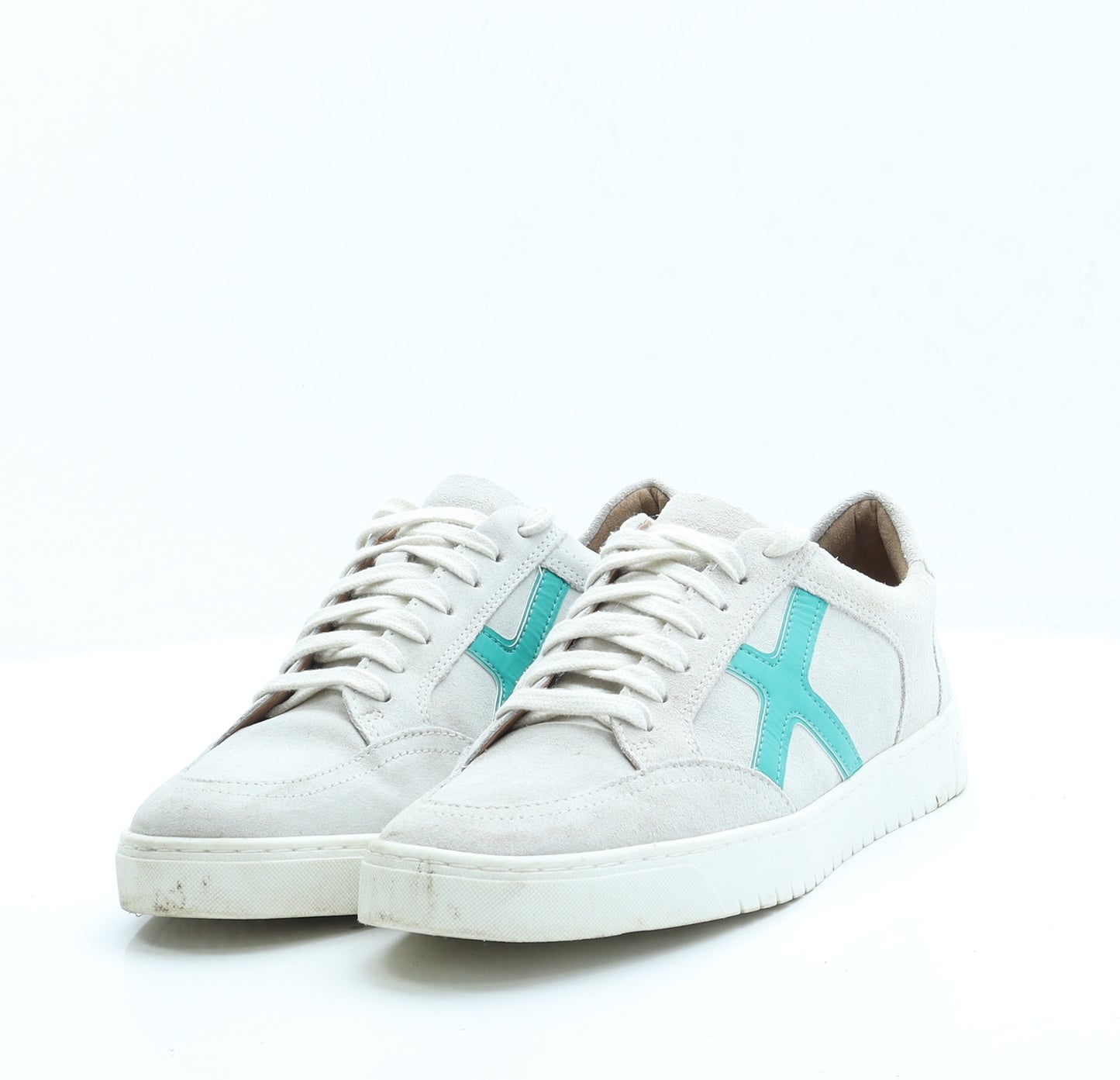 Marks and Spencer Womens Grey Leather Trainer UK 6