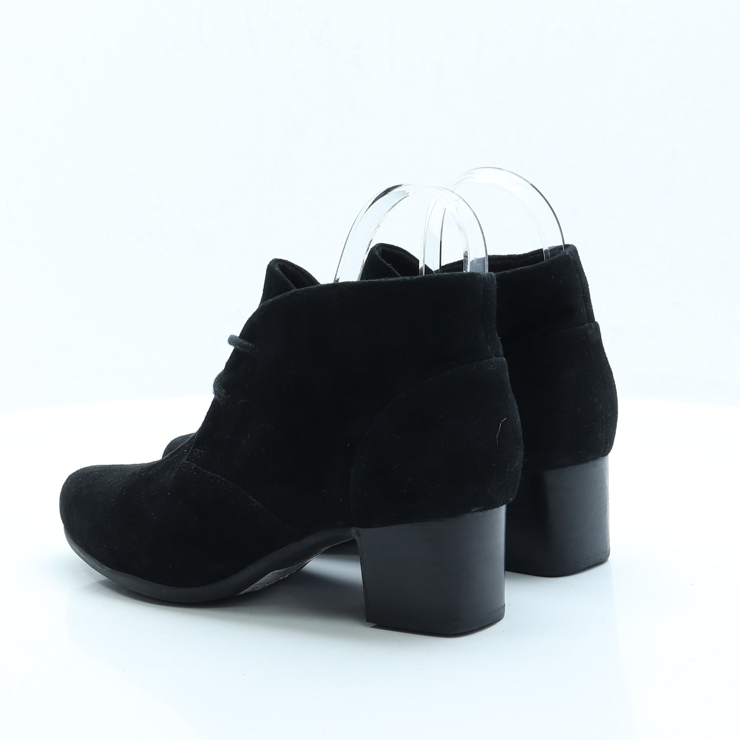 Clarks Womens Black Faux Suede Bootie Boot UK 6