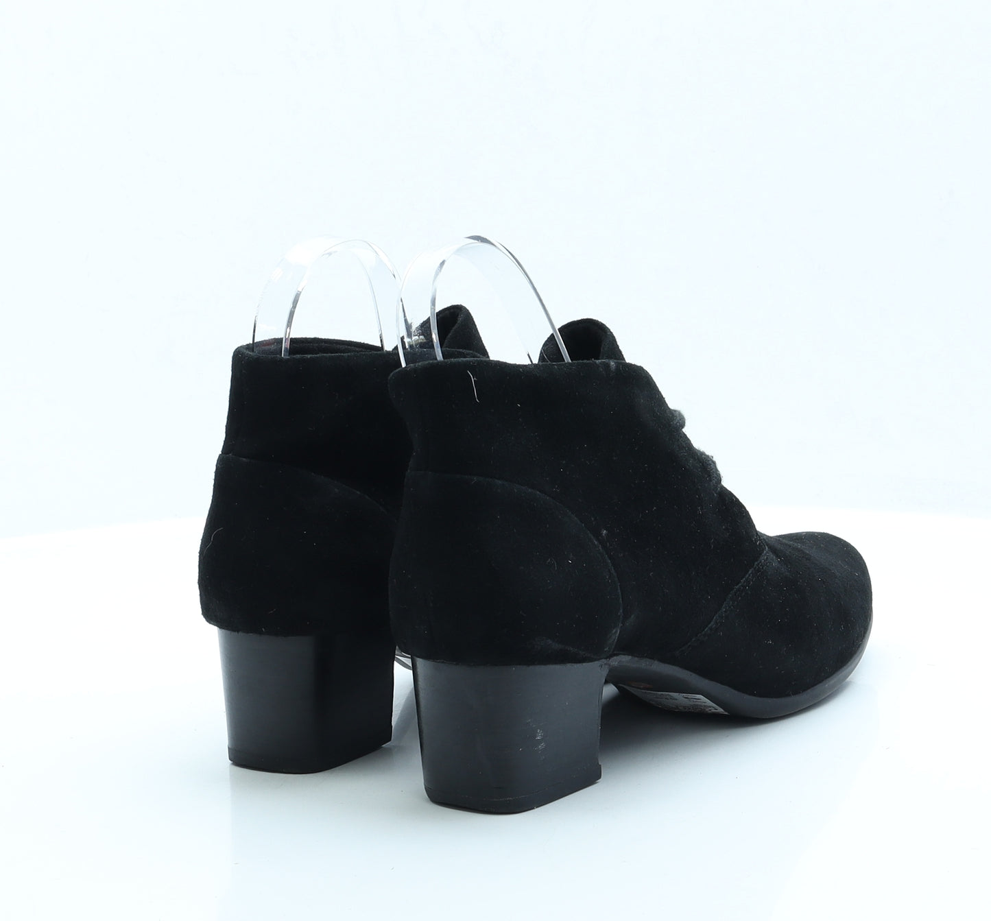 Clarks Womens Black Faux Suede Bootie Boot UK 6