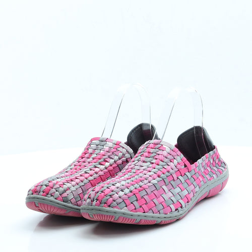 Adesso Womens Orange Polyester Flat UK 7 EUR 40