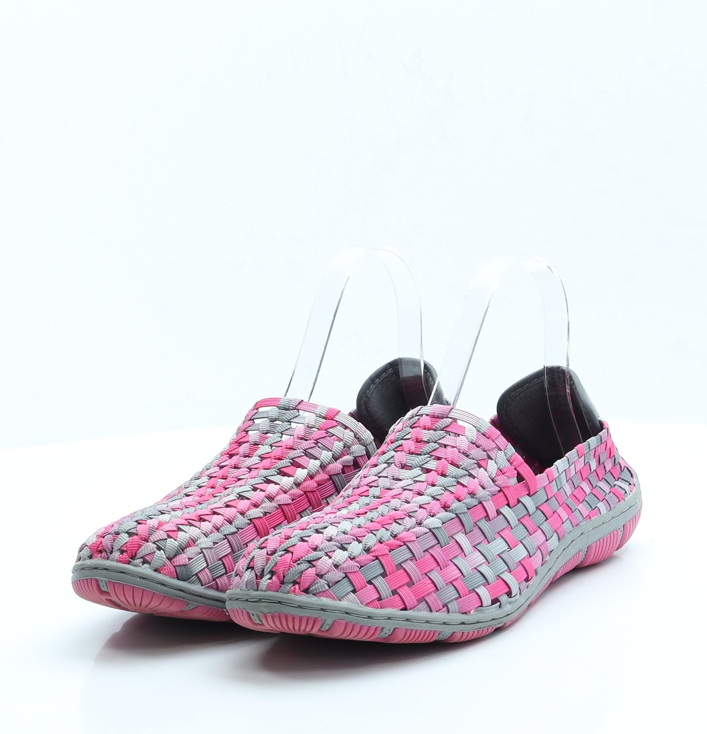 Adesso Womens Orange Polyester Flat UK 7 EUR 40