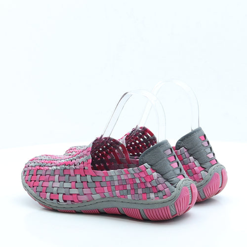 Adesso Womens Orange Polyester Flat UK 7 EUR 40
