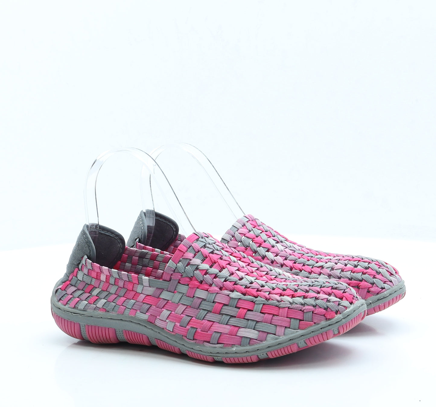Adesso Womens Orange Polyester Flat UK 7 EUR 40