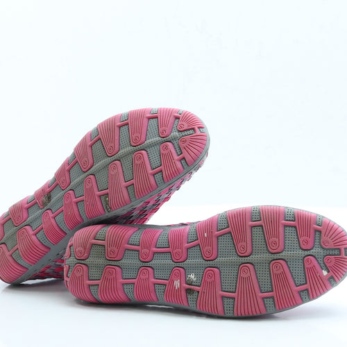Adesso Womens Orange Polyester Flat UK 7 EUR 40
