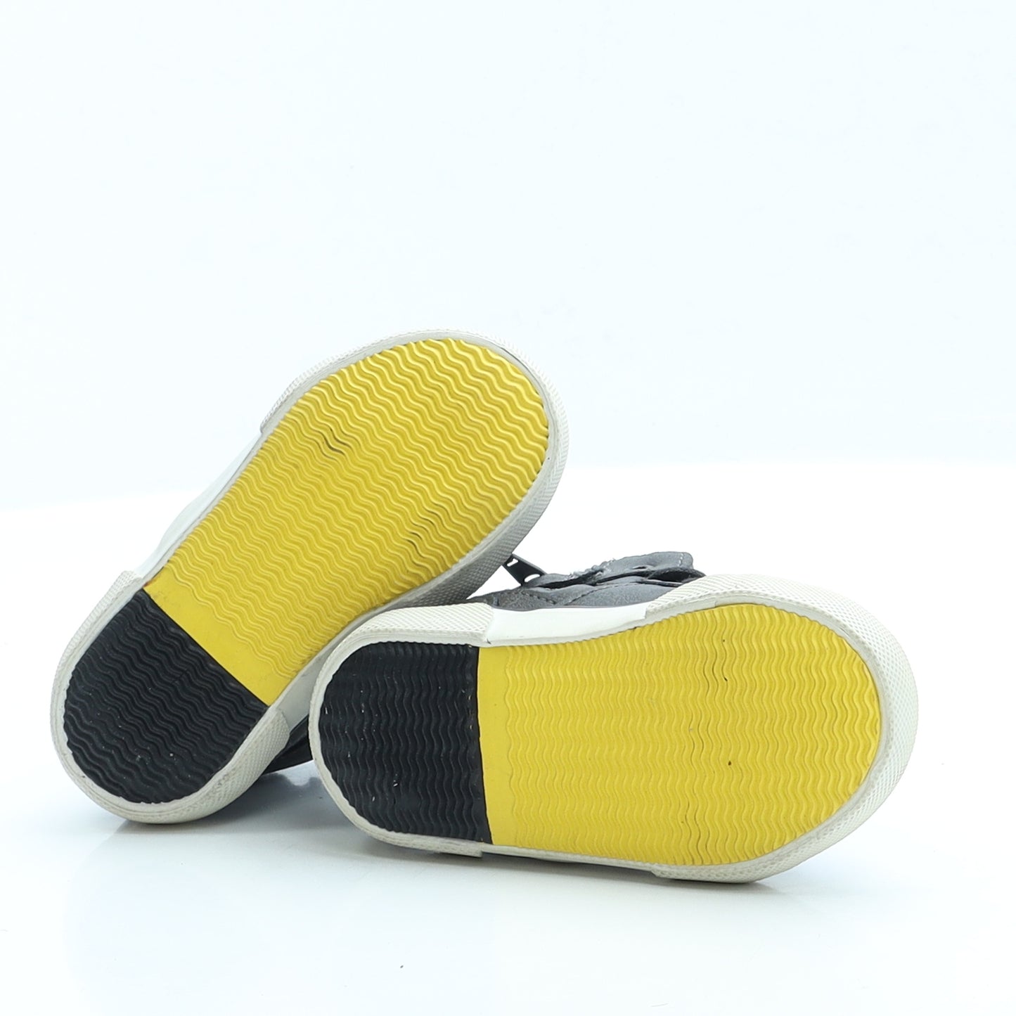 NEXT Boys Grey Faux Leather Trainer UK 4 - Batman