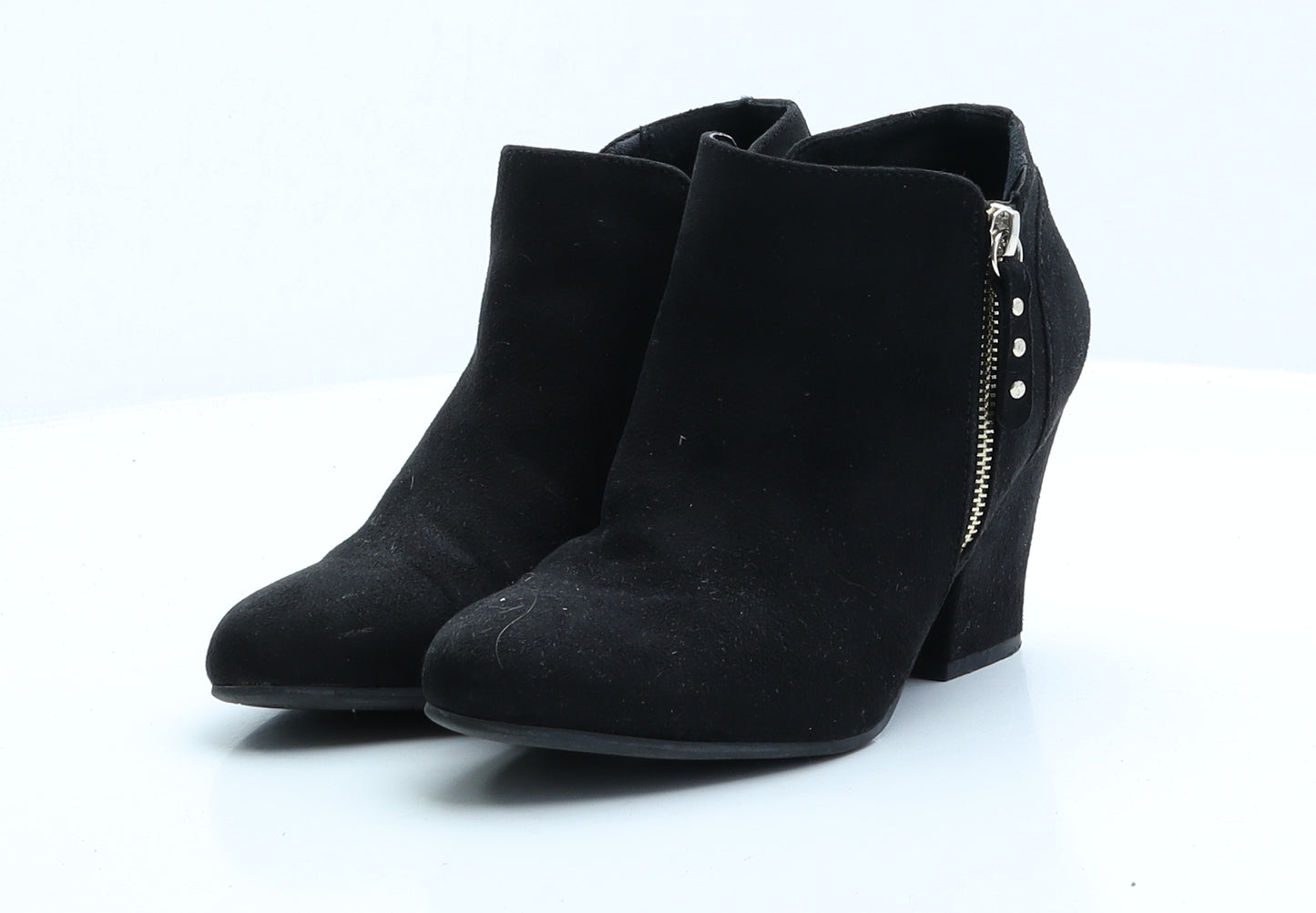 Graceland Womens Black Faux Suede Chelsea Boot UK 4 EUR 37