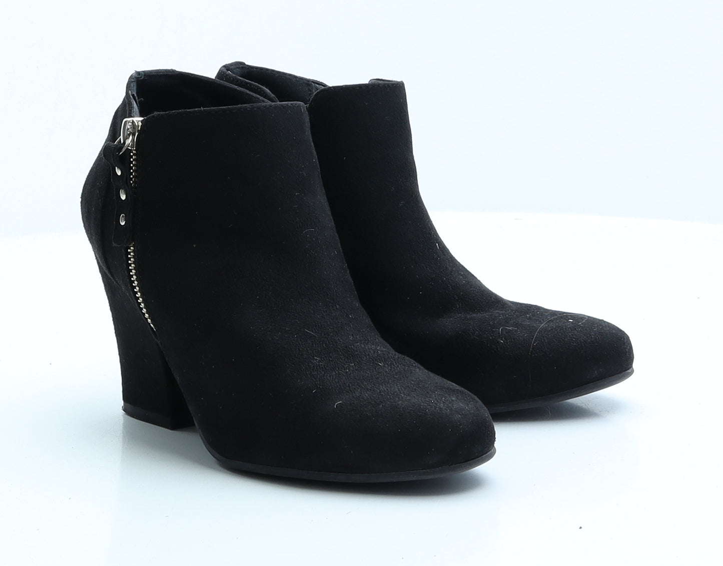 Graceland Womens Black Faux Suede Chelsea Boot UK 4 EUR 37