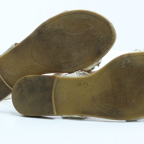 Elizabeth Shelton Womens Multicoloured Polyester Slip On Sandal UK 6 EUR 39