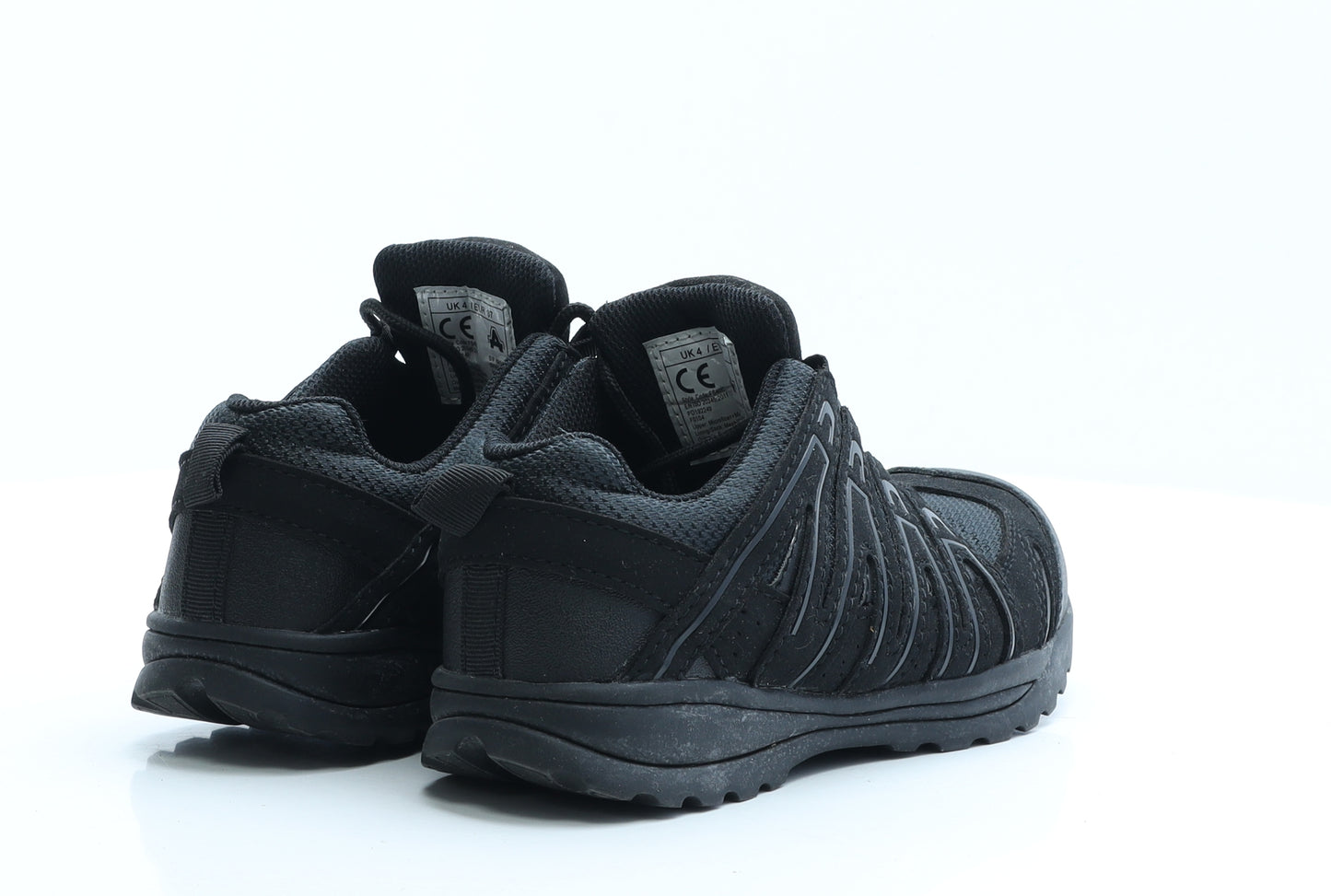 Amblers Safety Womens Black Geometric Fabric Trainer UK 4 EUR 37.5