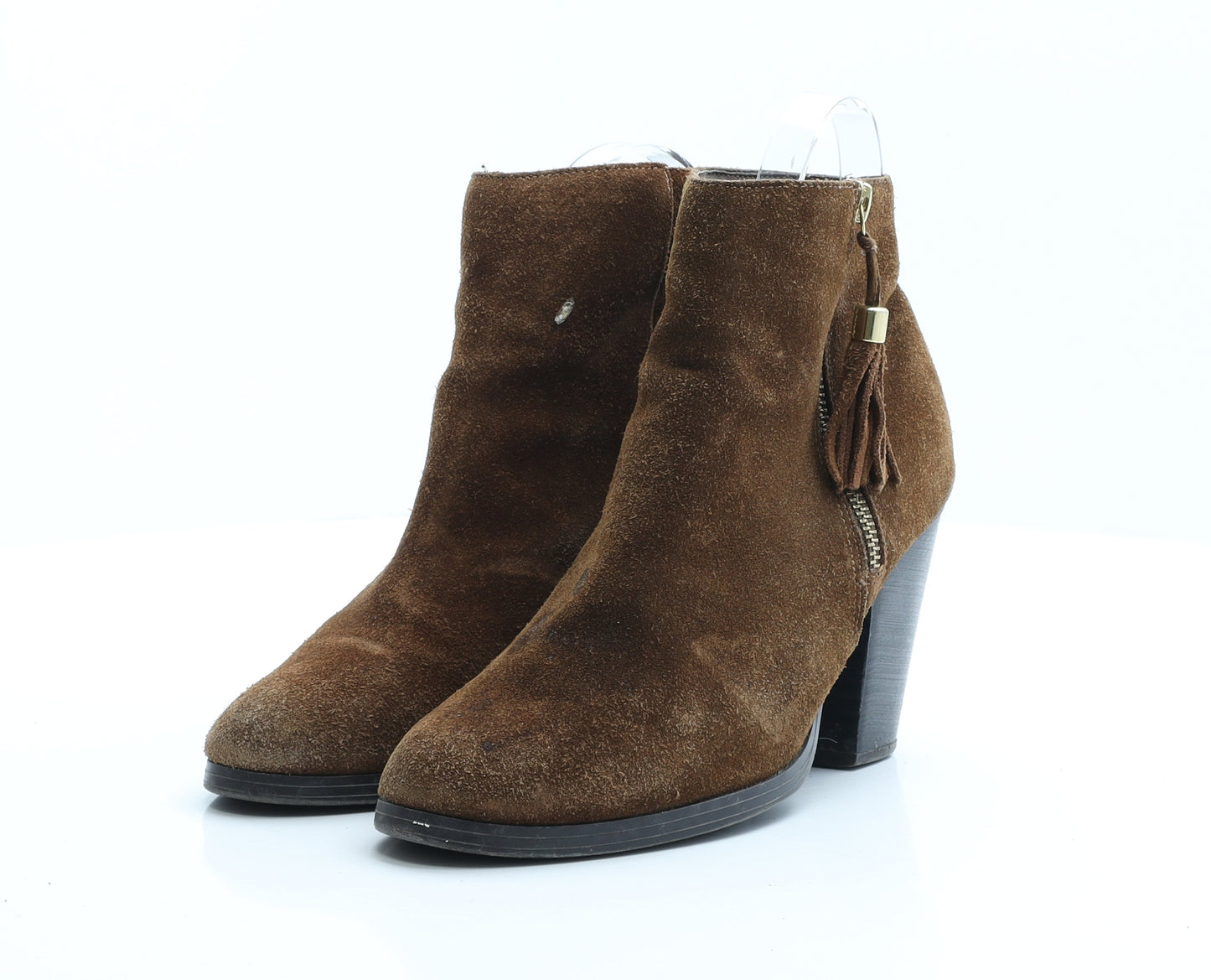 New Look Womens Brown Polyester Bootie Boot UK 6 EUR 39