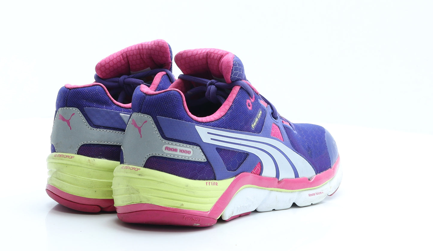 PUMA Womens Multicoloured Geometric Polyester Trainer UK 6.5 EUR 40