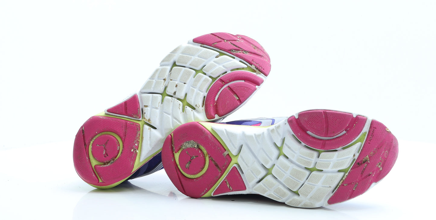 PUMA Womens Multicoloured Geometric Polyester Trainer UK 6.5 EUR 40