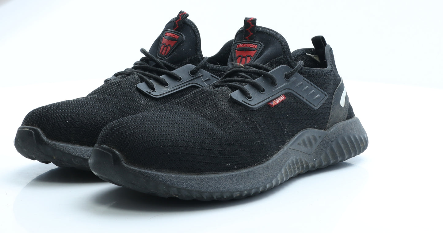 Fashion Mens Black Polyester Trainer UK 10.5 EUR 44