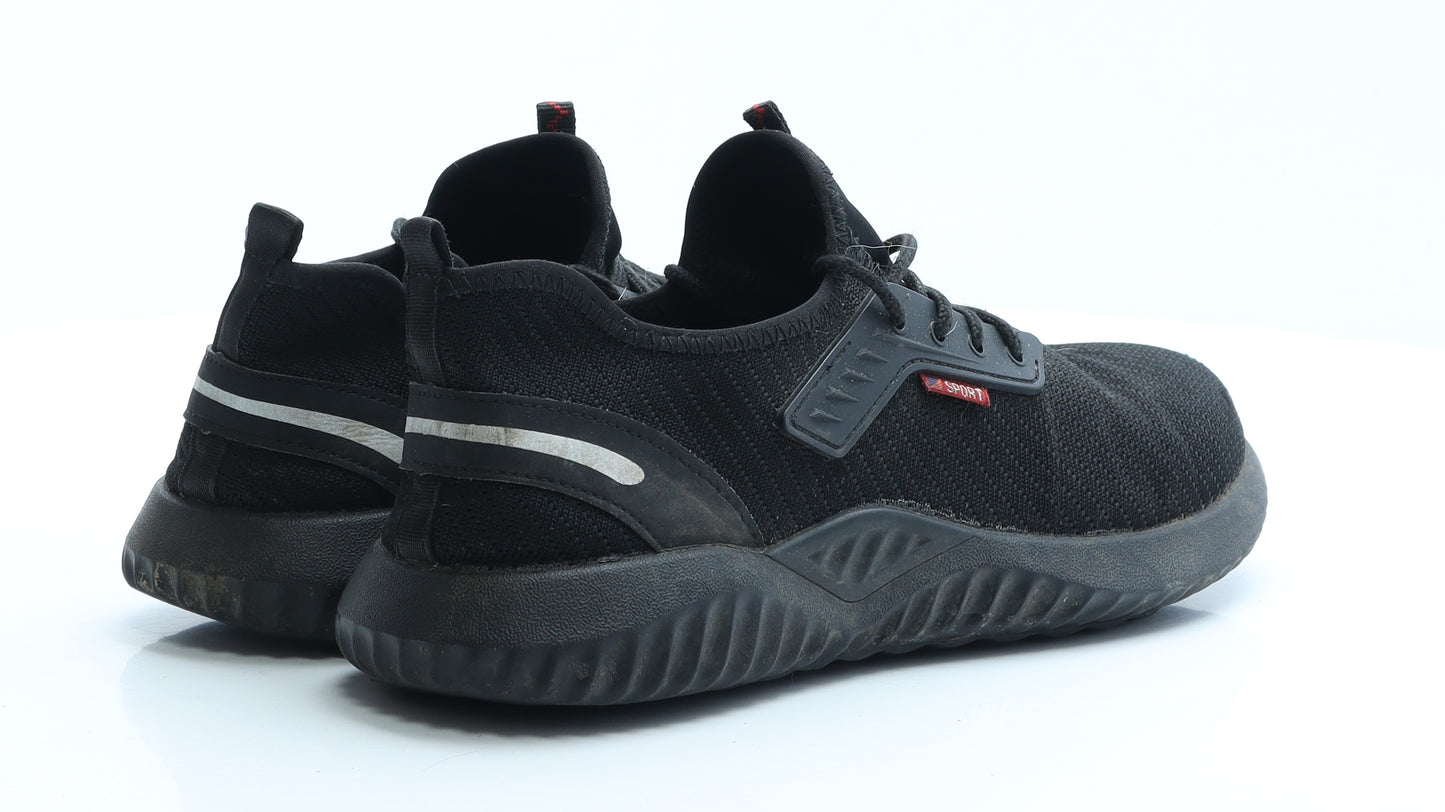 Fashion Mens Black Polyester Trainer UK 10.5 EUR 44