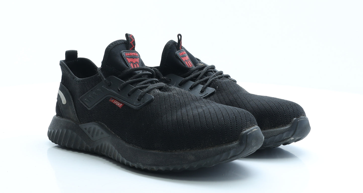 Fashion Mens Black Polyester Trainer UK 10.5 EUR 44
