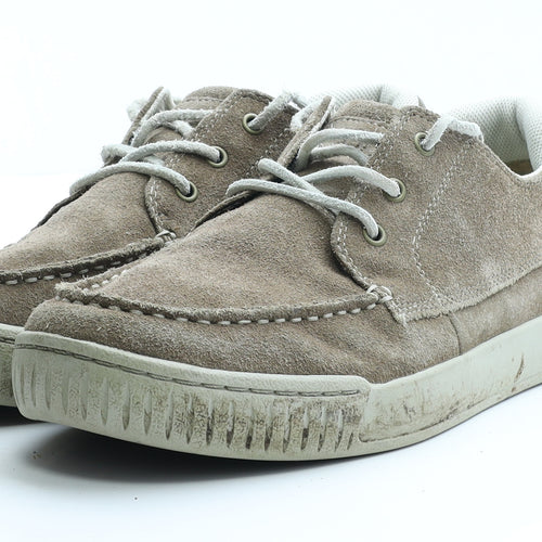 CAT Mens Brown Faux Suede Boat Shoe Casual UK 11 EUR 44