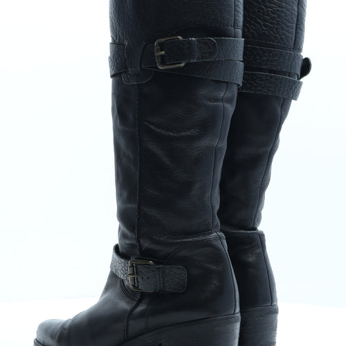 Clarks Womens Black Polyester Slip On Boot UK 8 EUR 42