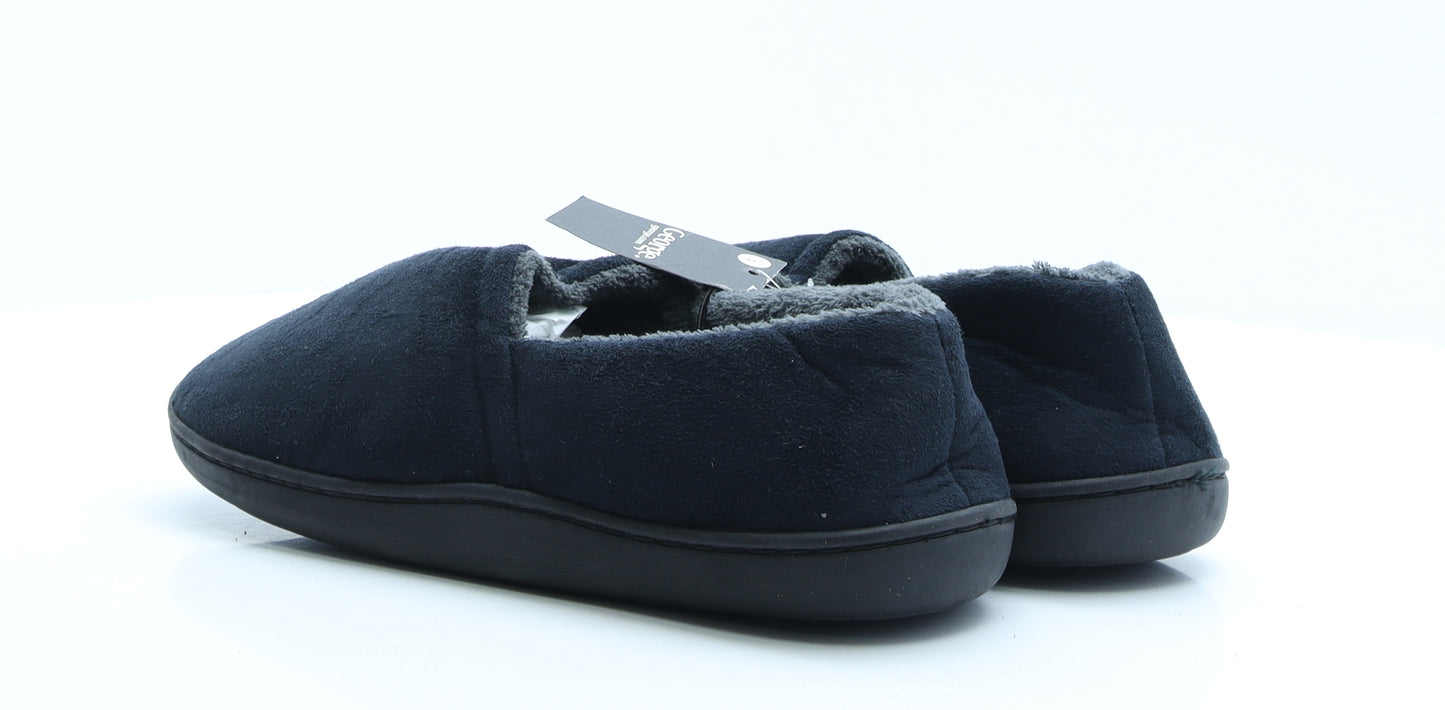 George Mens Blue Polyester Loafer Slipper UK 9 EUR 42