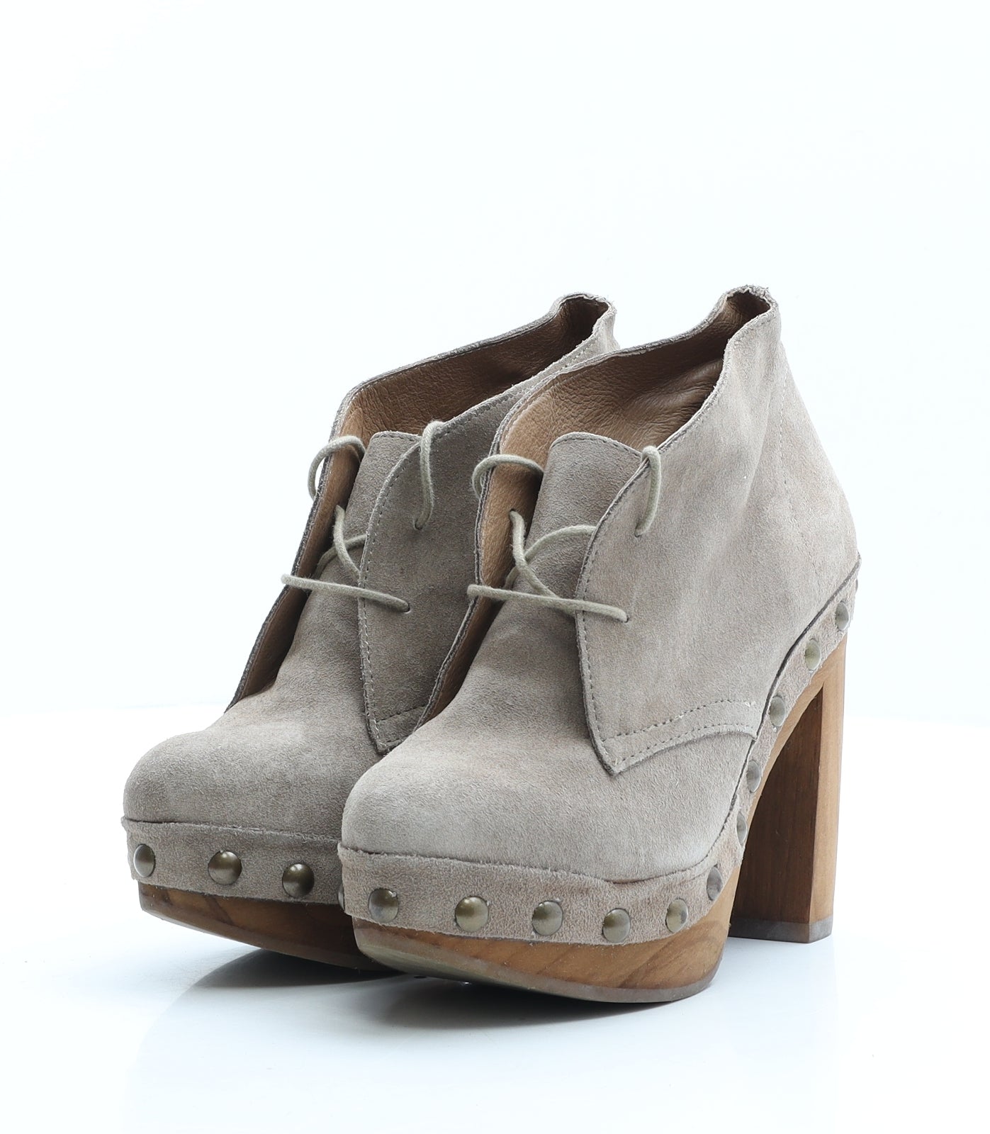 Dune Womens Brown Polyester Platform Boot UK 9 EUR 36