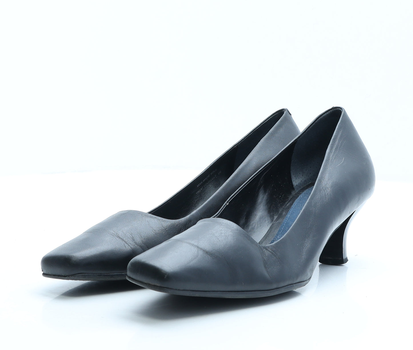 Aerosoles. Womens Black Faux Leather Court Heel UK 7 EUR 40