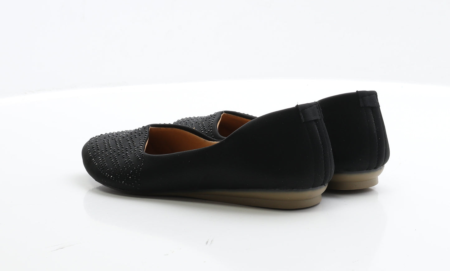 Cutewalk Comfort Womens Black Faux Silk Ballet Flat UK 6 EUR 39