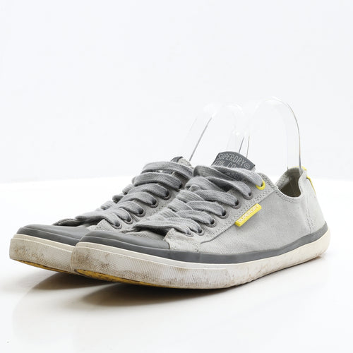 Superdry Mens Grey Fabric Trainer UK 7 EUR 41