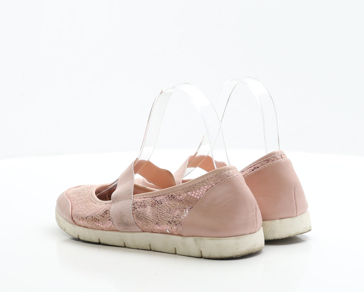 Avon Womens Pink Polyester Slip On Flat UK 6 EUR 39
