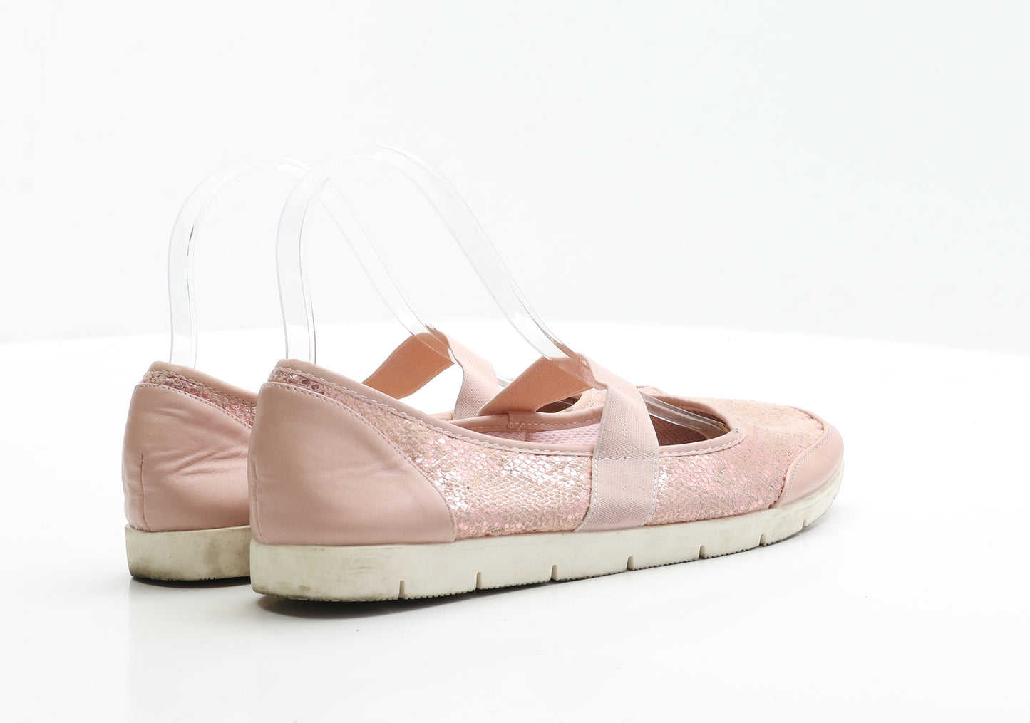 Avon Womens Pink Polyester Slip On Flat UK 6 EUR 39