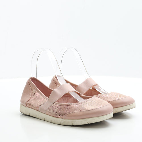 Avon Womens Pink Polyester Slip On Flat UK 6 EUR 39