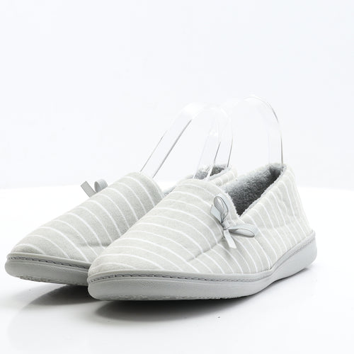 TU Womens Grey Polyester Slip On Slipper UK 38