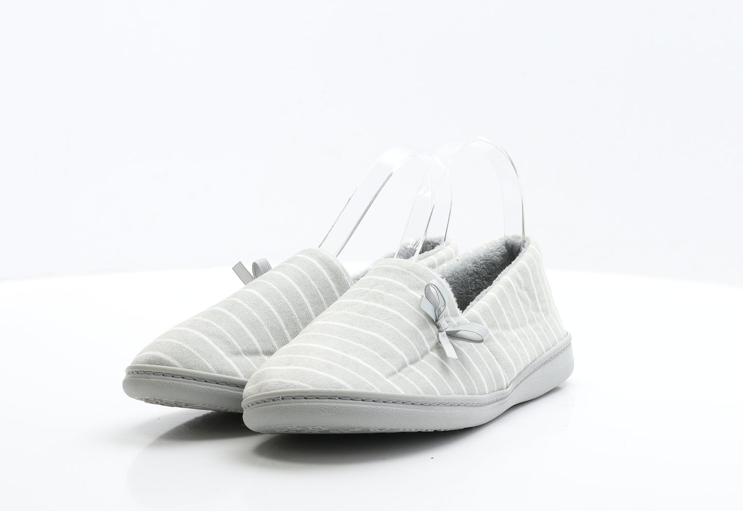 TU Womens Grey Polyester Slip On Slipper UK 38