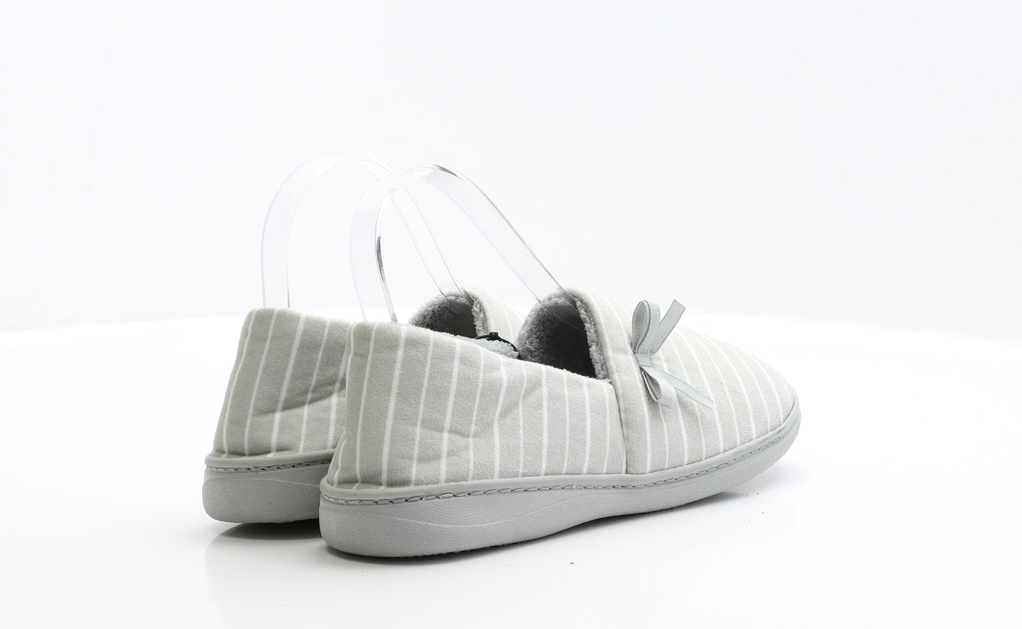 TU Womens Grey Polyester Slip On Slipper UK 38