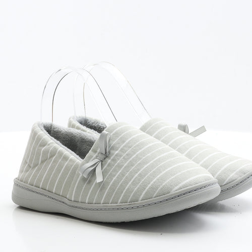 TU Womens Grey Polyester Slip On Slipper UK 38