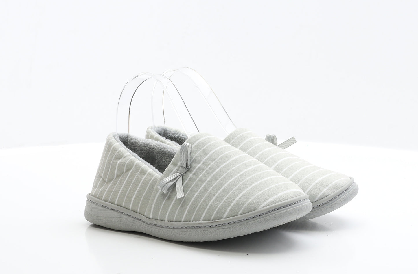 TU Womens Grey Polyester Slip On Slipper UK 38