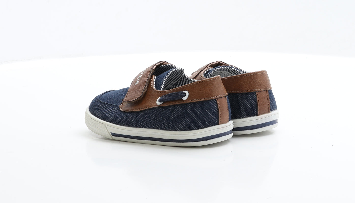 Soviet Boys Blue Fabric Loafer Casual UK 8 EUR 26