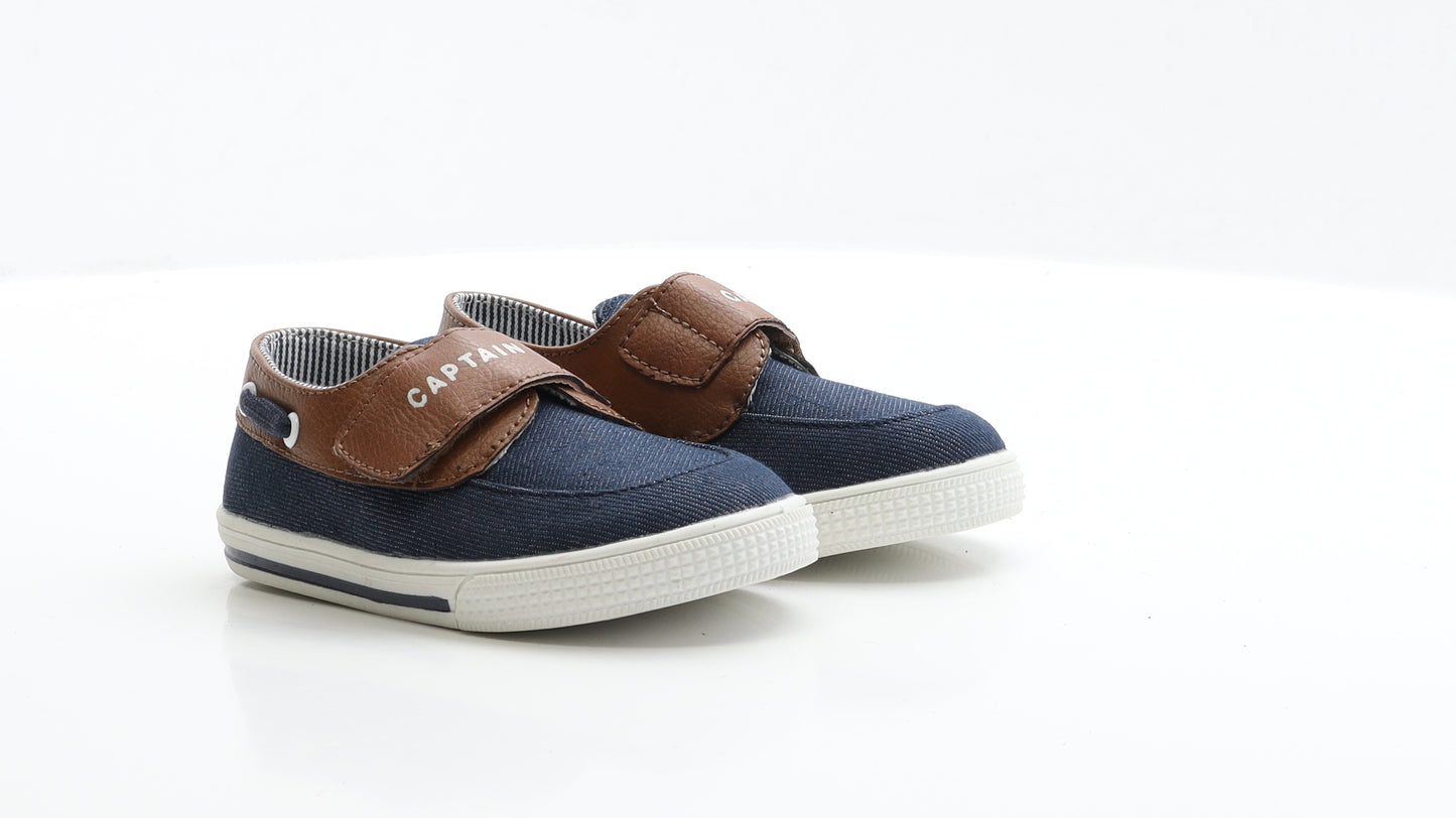 Soviet Boys Blue Fabric Loafer Casual UK 8 EUR 26