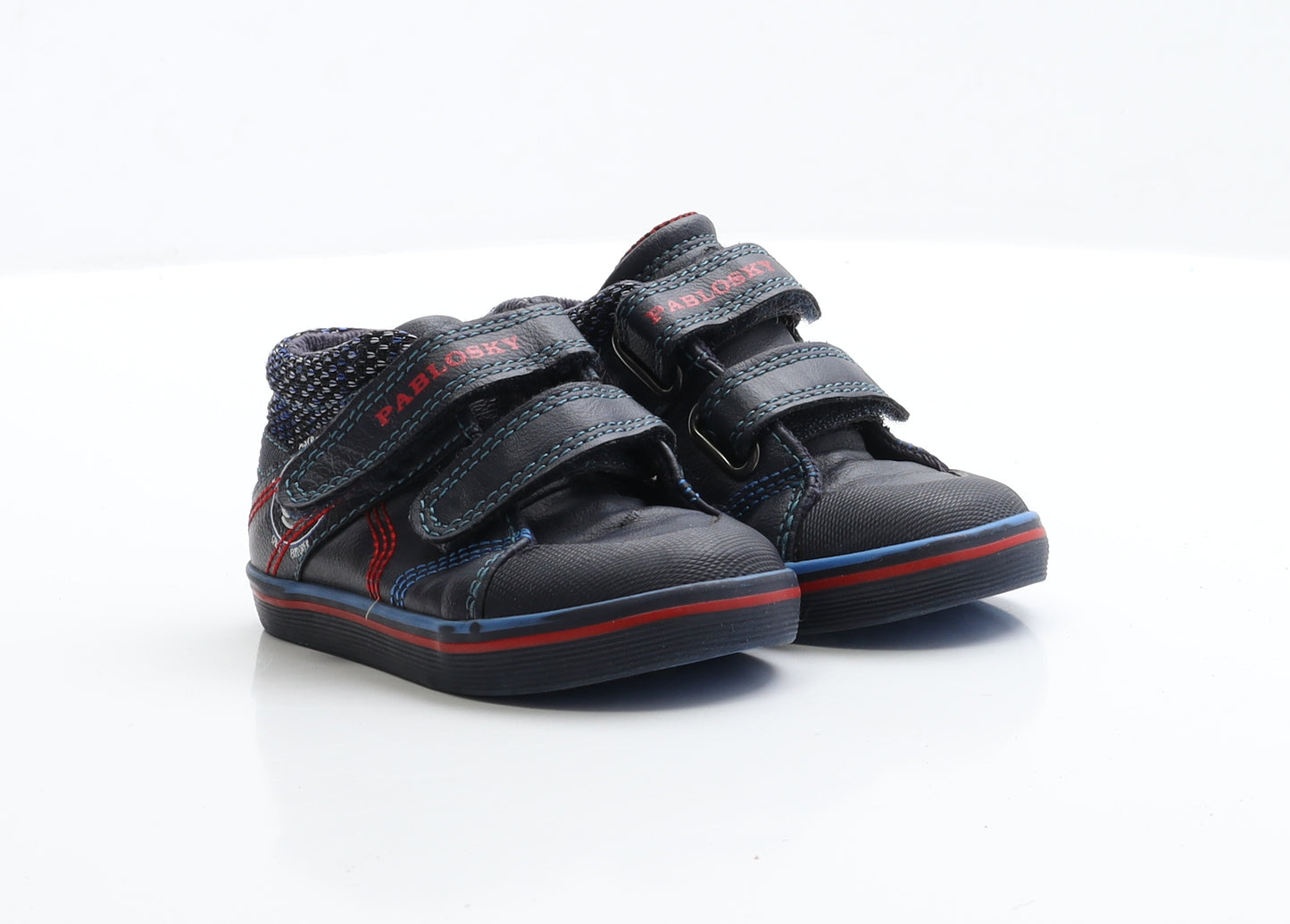 Pablosky Boys Blue Leather Trainer UK 5.5 EUR 22