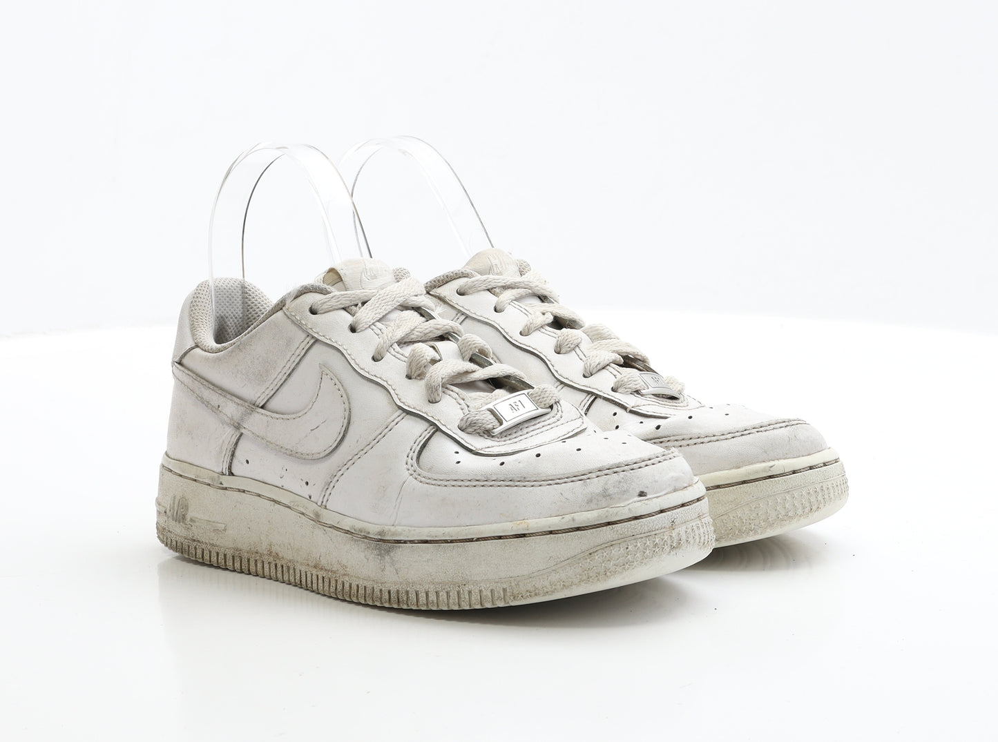 Nike Girls White Polyester Trainer UK 3 EUR 35