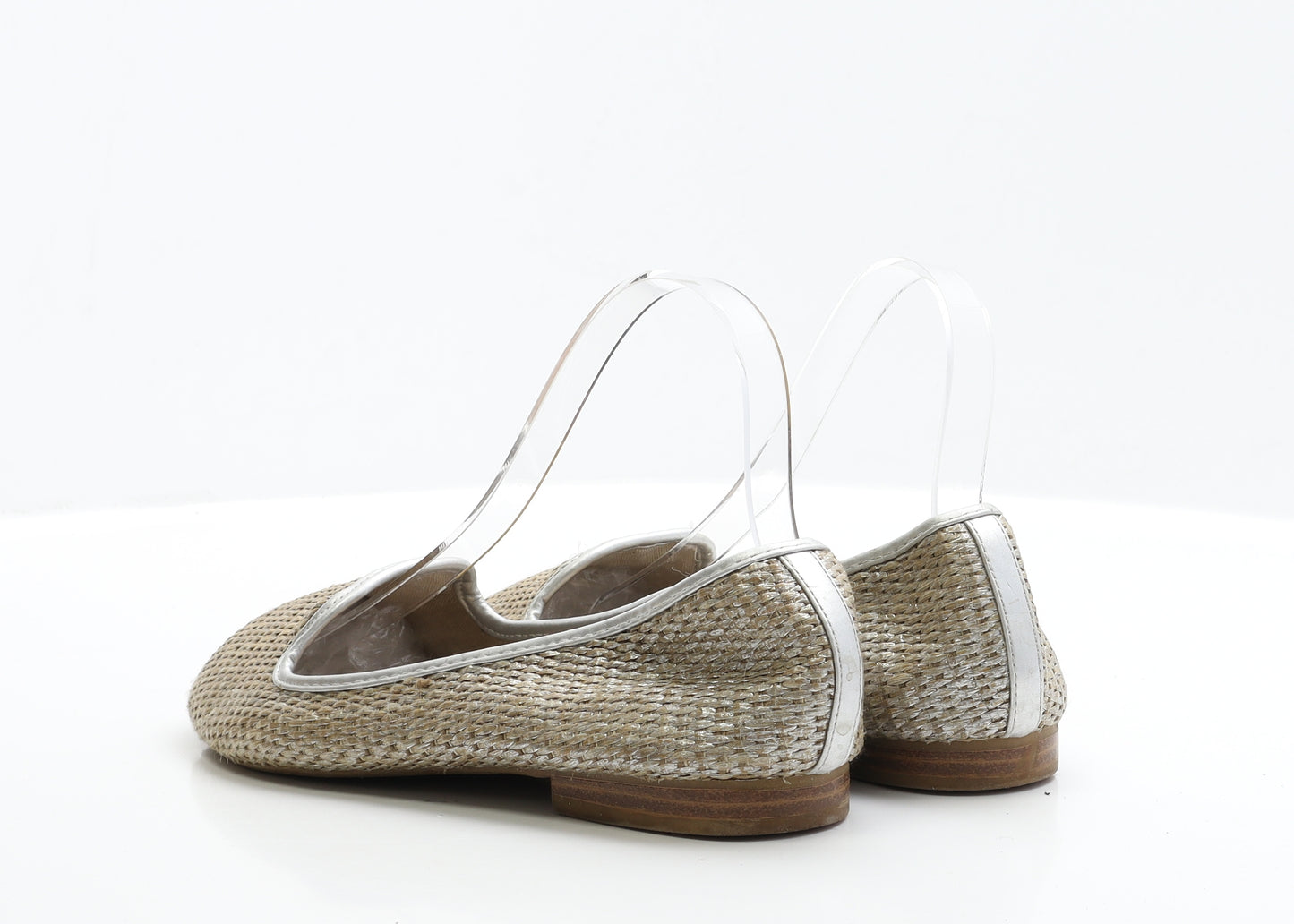 F&F Womens Brown Polyester Ballet Flat UK 7 EUR 41