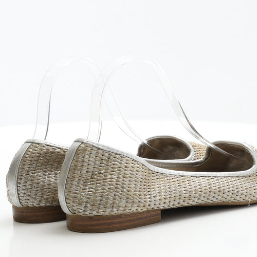 F&F Womens Brown Polyester Ballet Flat UK 7 EUR 41