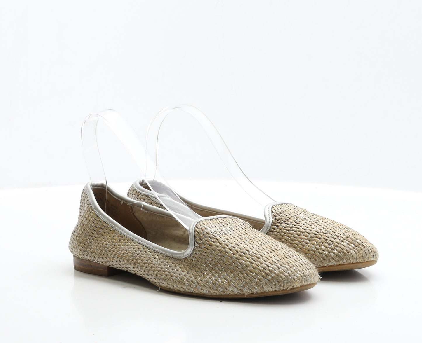 F&F Womens Brown Polyester Ballet Flat UK 7 EUR 41