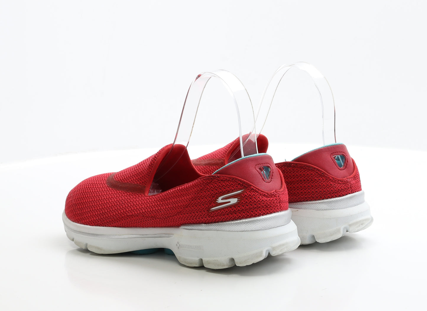 Skechers Womens Red Polyester Trainer UK 6 EUR 39