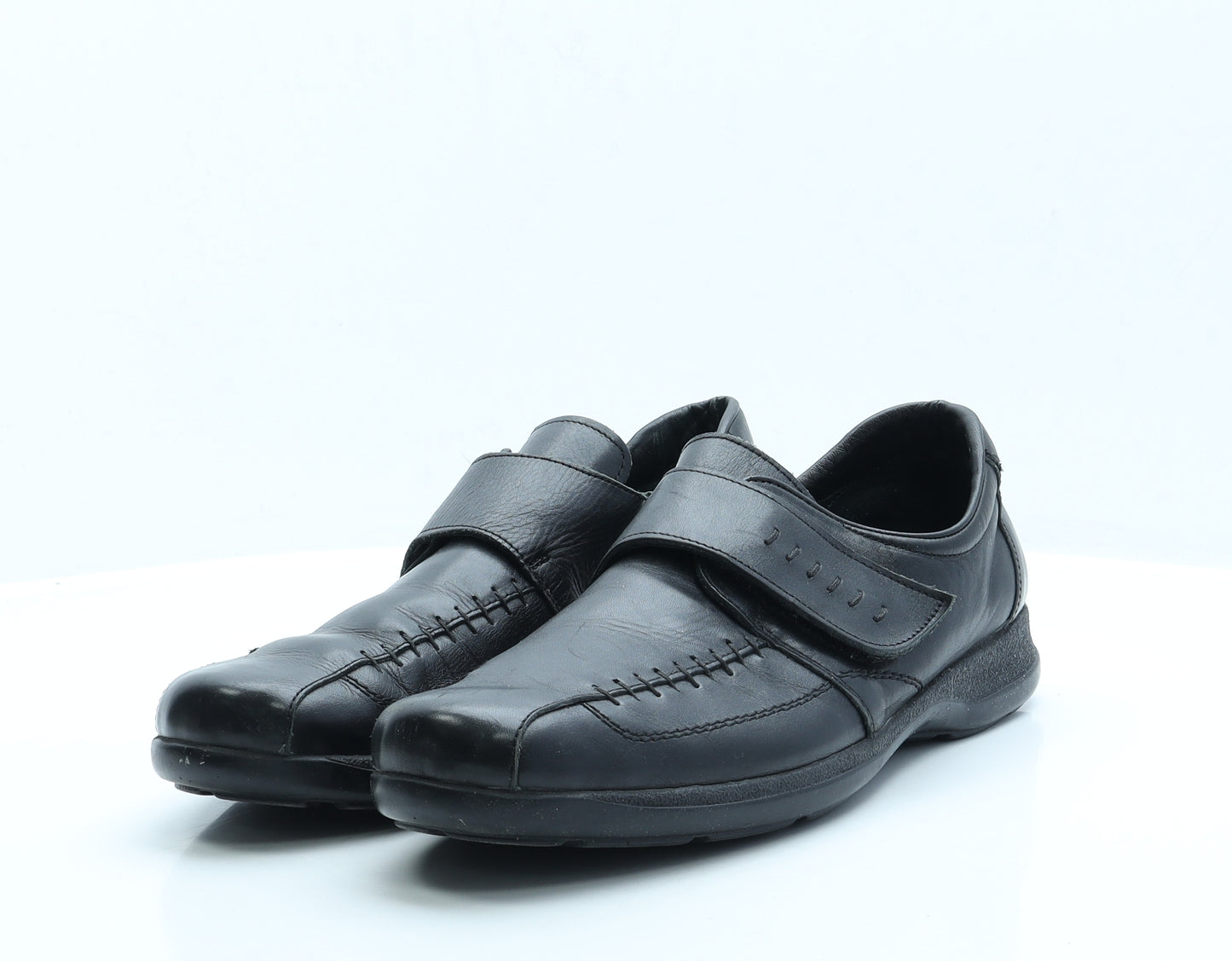 Pavers Mens Black Faux Leather Loafer Casual UK 11 EUR 45
